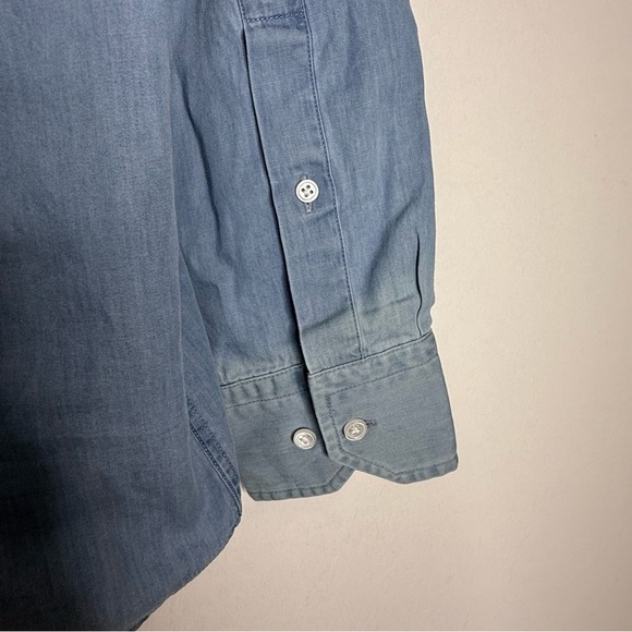 Peter Millar Chambray Indigo Shirt – Size Medium (NWT) - Picture 8 of 10